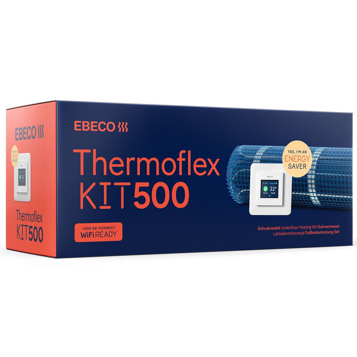 Thermoflex Kit 500 inkl. EB-Therm - VÄRMEKABELMATTA KIT 4.4 M2 THERMOFLEX KIT 500 530W