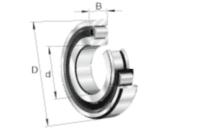 Cylindriska rullager FAG N3