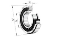 Cylindriska rullager FAG NJ22