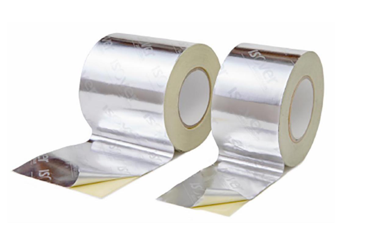 Aluminiumtejp slät, Isover - ALU TEJP SLÄT 72MM 25M/RL ( 36ST RL/FRP ) ISOVER