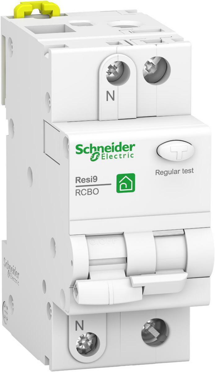 Personskyddsbrytare Resi9 - PERSSKBR RESI9 C10A 30MA A 6KA R9D21610
