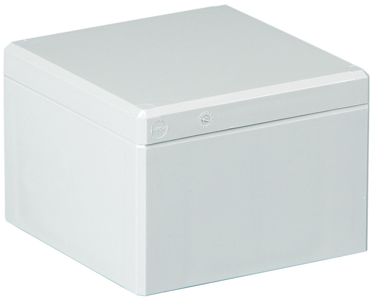 Kapsling Cubo D, släta sidor - APPARATLÅDA GRÅTT LOCK DPCP 080806G