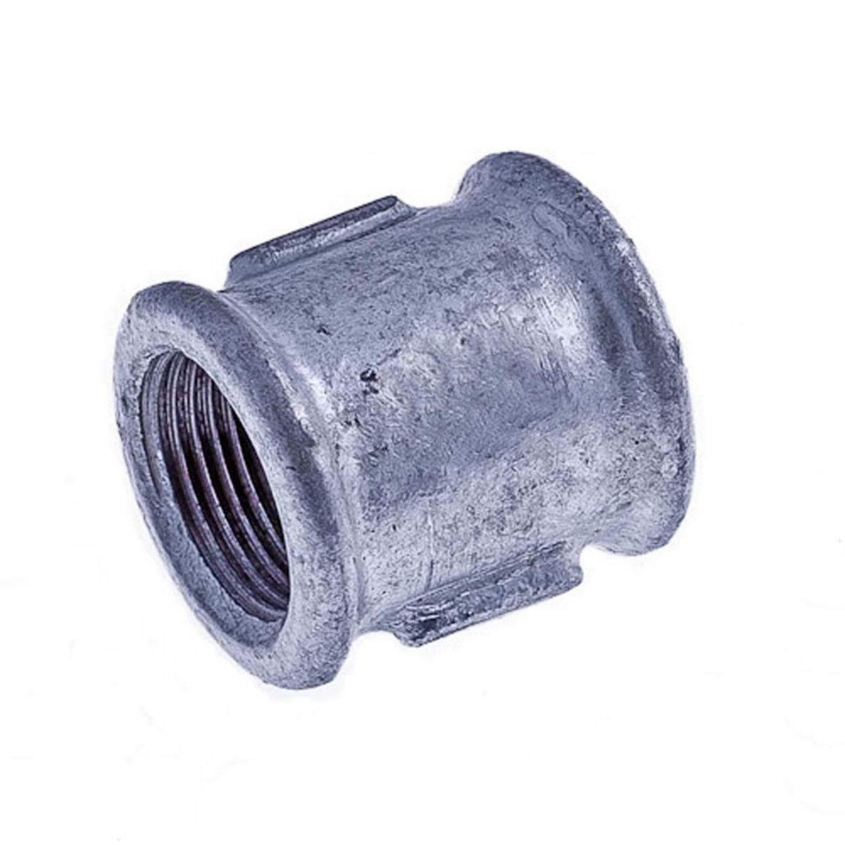 Muff, planad, aducerad, varmförzinkad, invändig gänga. Int nr 270. - 15  GALV AD MUFF NO 270 EN10242/A2