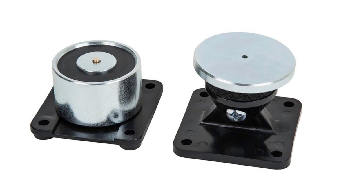 Dörruppställningsmagnet 1330 inkl ankare - DÖRRHÅLLARMAGNET 24V 50KG INKL. LEDAT ANKARE