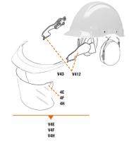 Visirfäste 3M V412