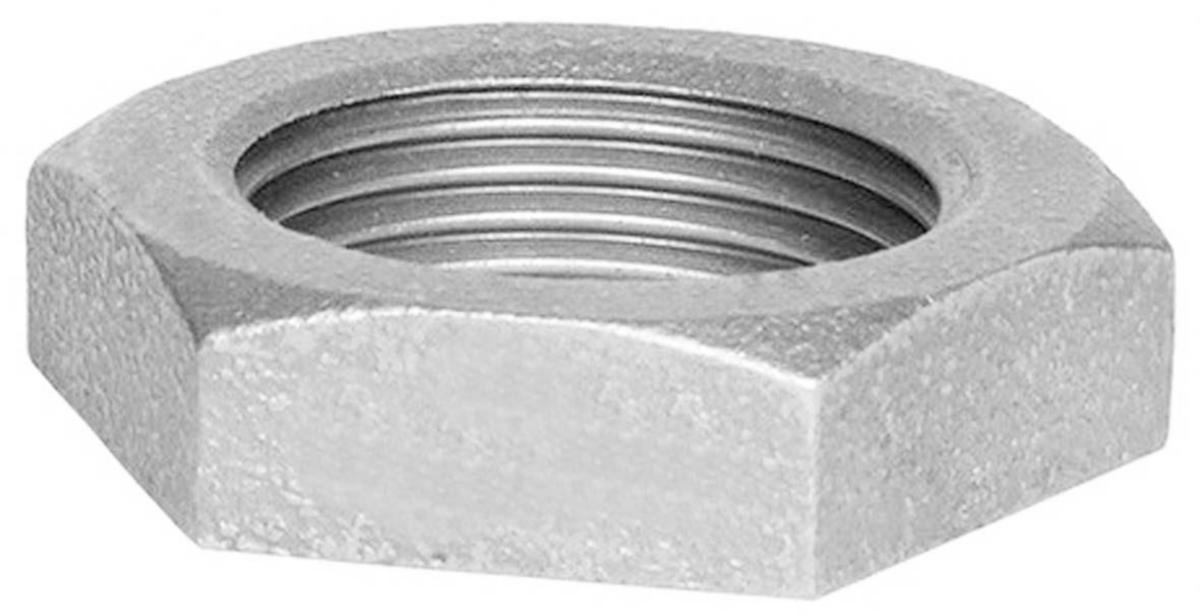 Sexkantmutter, aducerad, planad, varmförzinkad - 40 GALV AD 6-KANTMUTTER 310A EN10242/A2