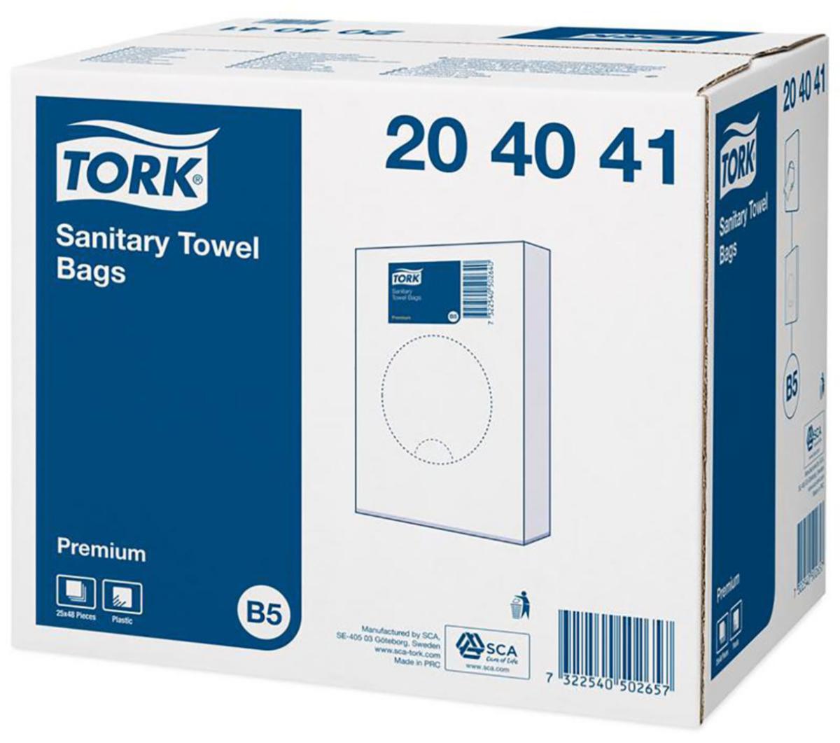 Sanitetspåse Tork B5 - SANITETSPÅSE TORK B5 48X25= 1200ST