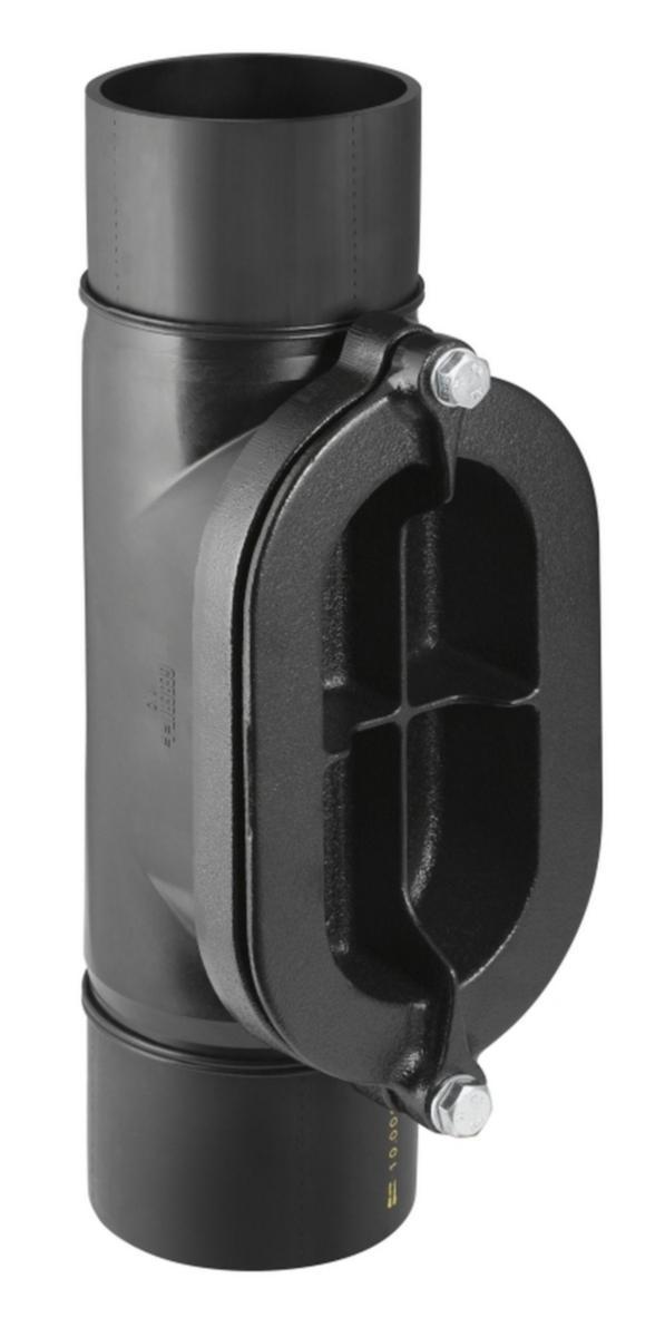 Rensrör med ovalt lock, Geberit PEH - PEH RENSRÖR 90° 200MM OVALT GEBERIT