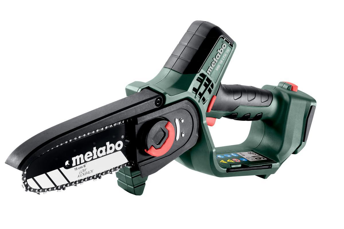 Grensåg Metabo MS 18 LTX 15 SOLO - GRENSÅG METABO MS18LTX15 18V BLAD 150MM, 5 M/S SOLO