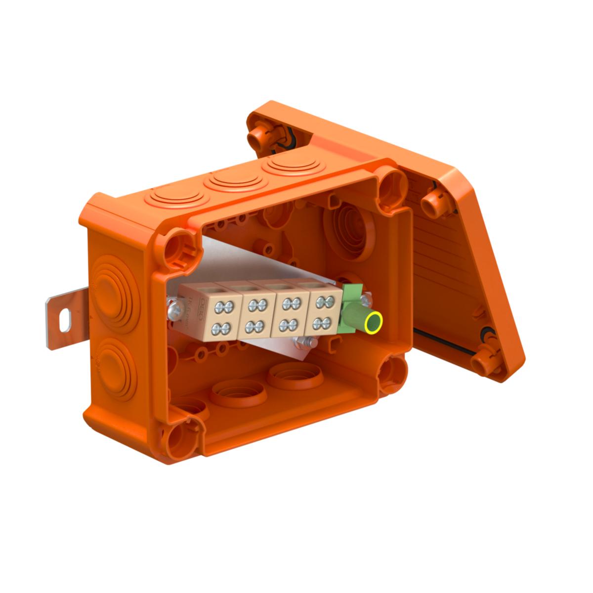 Branddosa med dubbelplint - BRANDDOSA T100ED 06-2A DUBBELPLINT 5X6MM²