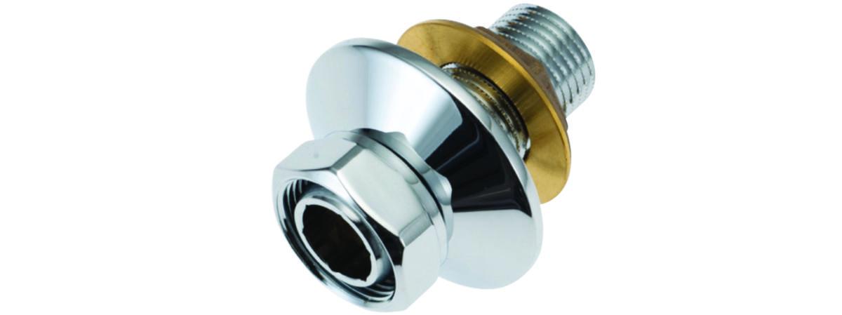 Anslutningskoppling för vägg, krom, för duschkabin, Mora - KOPPLING G 1/2"-M26X1.5 MM KROM FÖR DUSCHHYTT MA 630142
