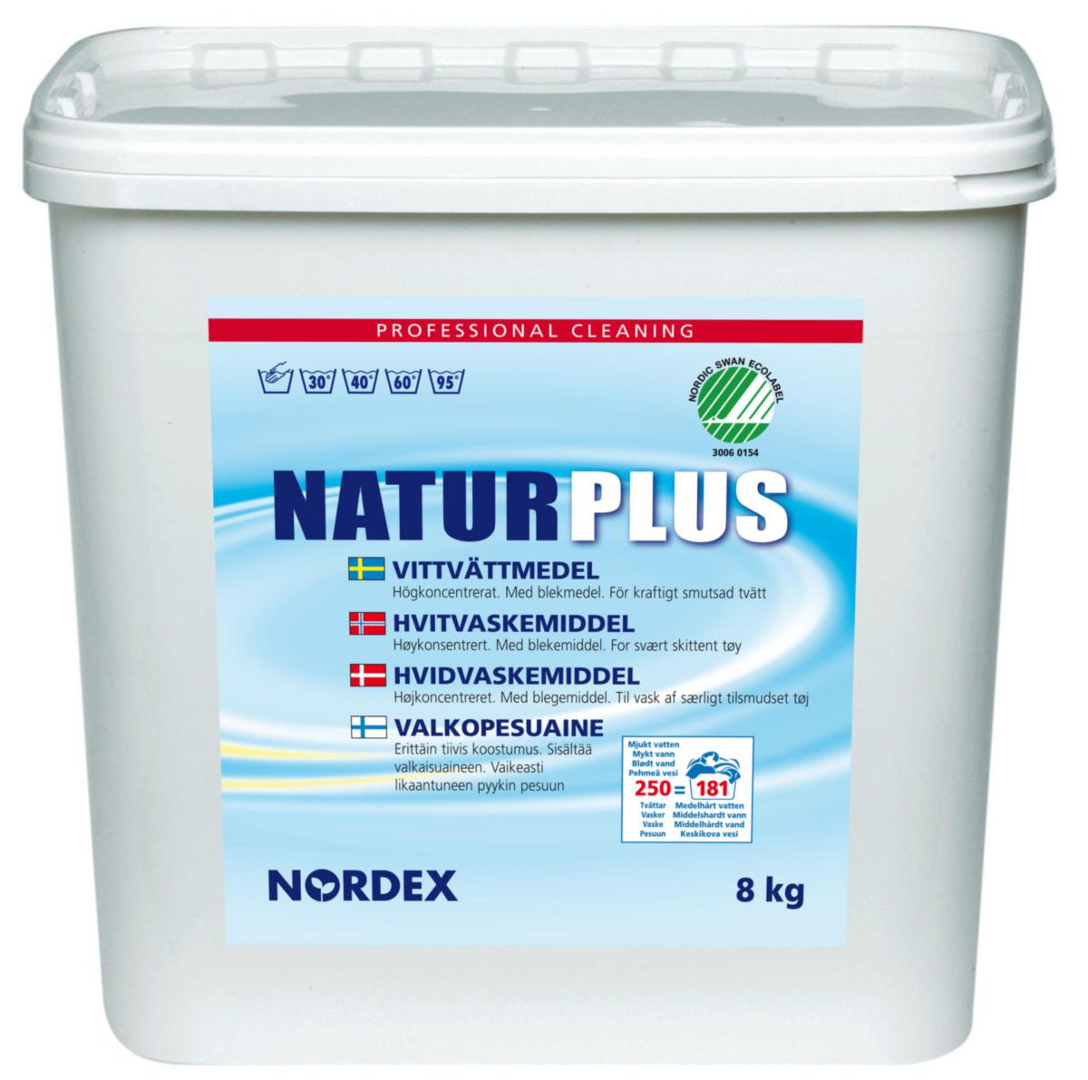 Tvättmedel Nordex Natur Plus - TVÄTTMEDEL NORDEX NATUR PLUS VITTVÄTTMEDEL 8KG