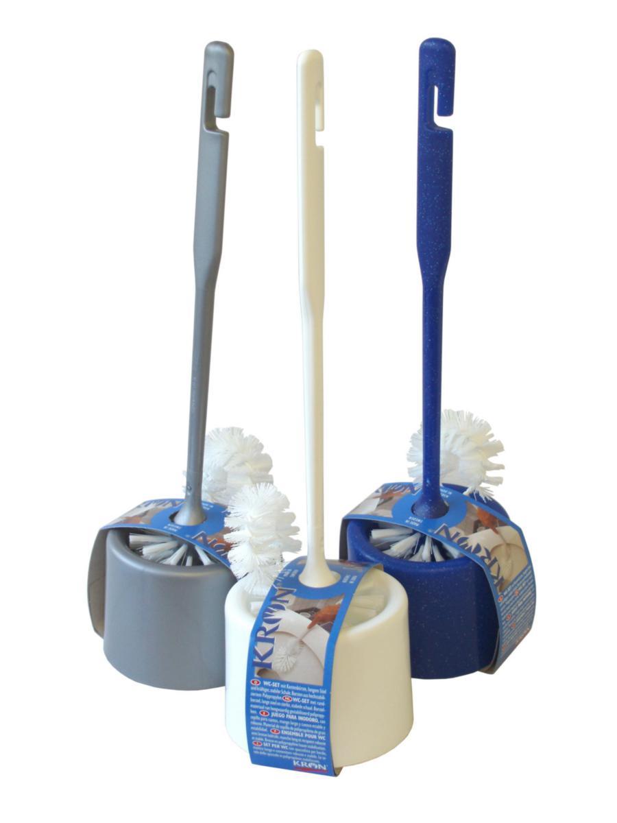 WC-ställ m spolrandsborste - WC-STÄLL RUND M.SPOLR LÄNGD 40 CM. TÅL 95 GRADER