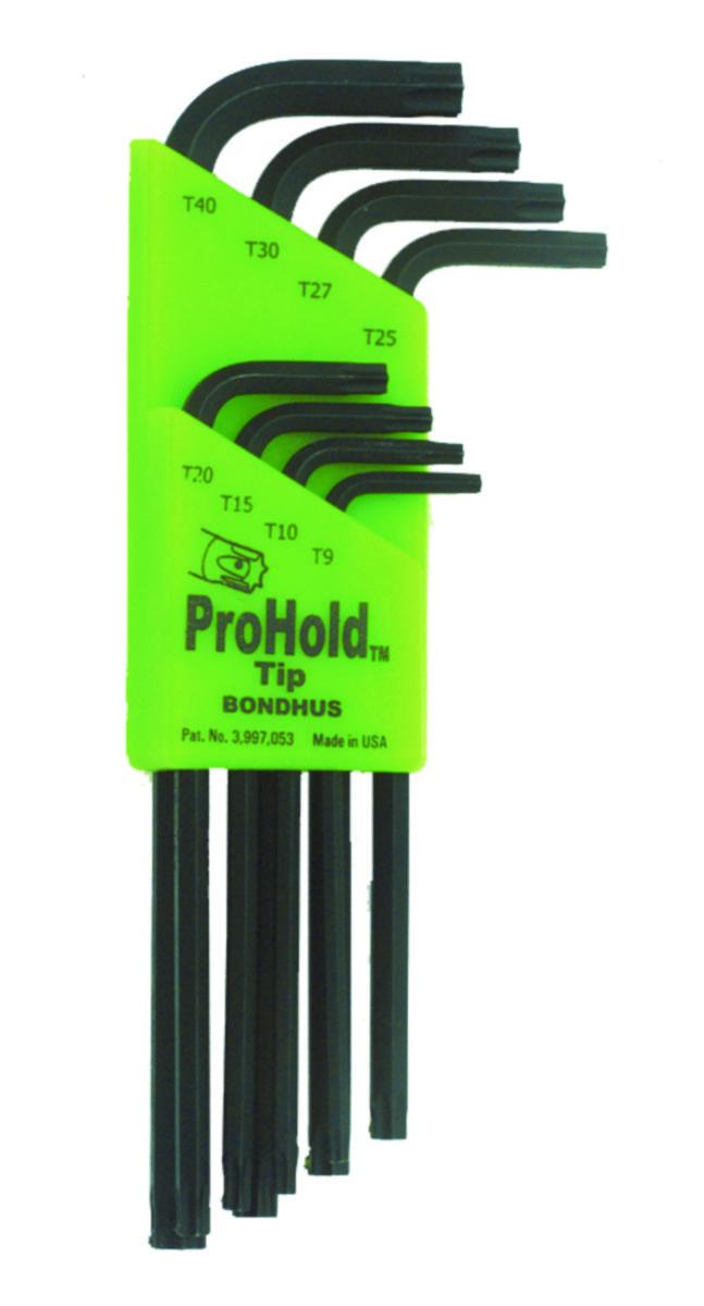 Vinkelnyckelsats Bondhus Torx Prohold - VINKELNYCKELSATS BONDHUS TORX PROHOLD PHTX8 T9-T40