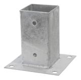 Stolpfäste med platta