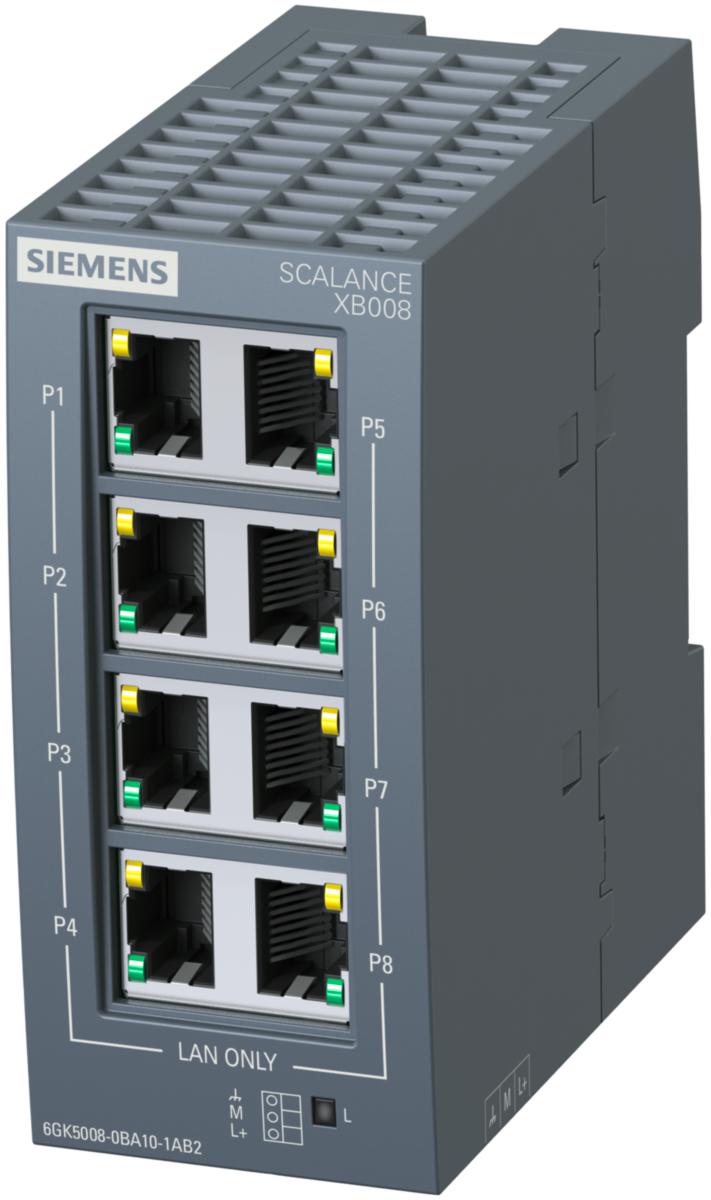 Nätverksswitch Scalance XB-000 - SWITCH XB008 8XRJ45 6GK5008-0BA10-1AB2