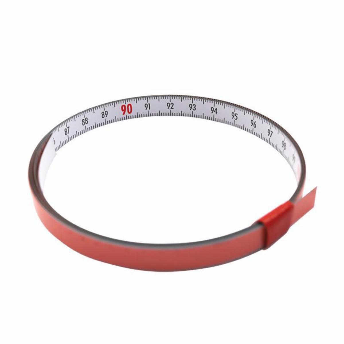 Måttband Diesella Självhäftande V mot H - SJÄLVHÄFTANDE STÅL MÅTTBAND 1M X 10 MM V MOT H VIT