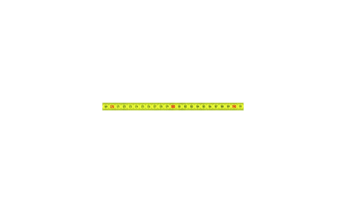 Måttband Diesella Självhäftande V mot H - SJÄLVHÄFTANDE STÅL MÅTTBAND 2M X 10 MM V MOT H GUL
