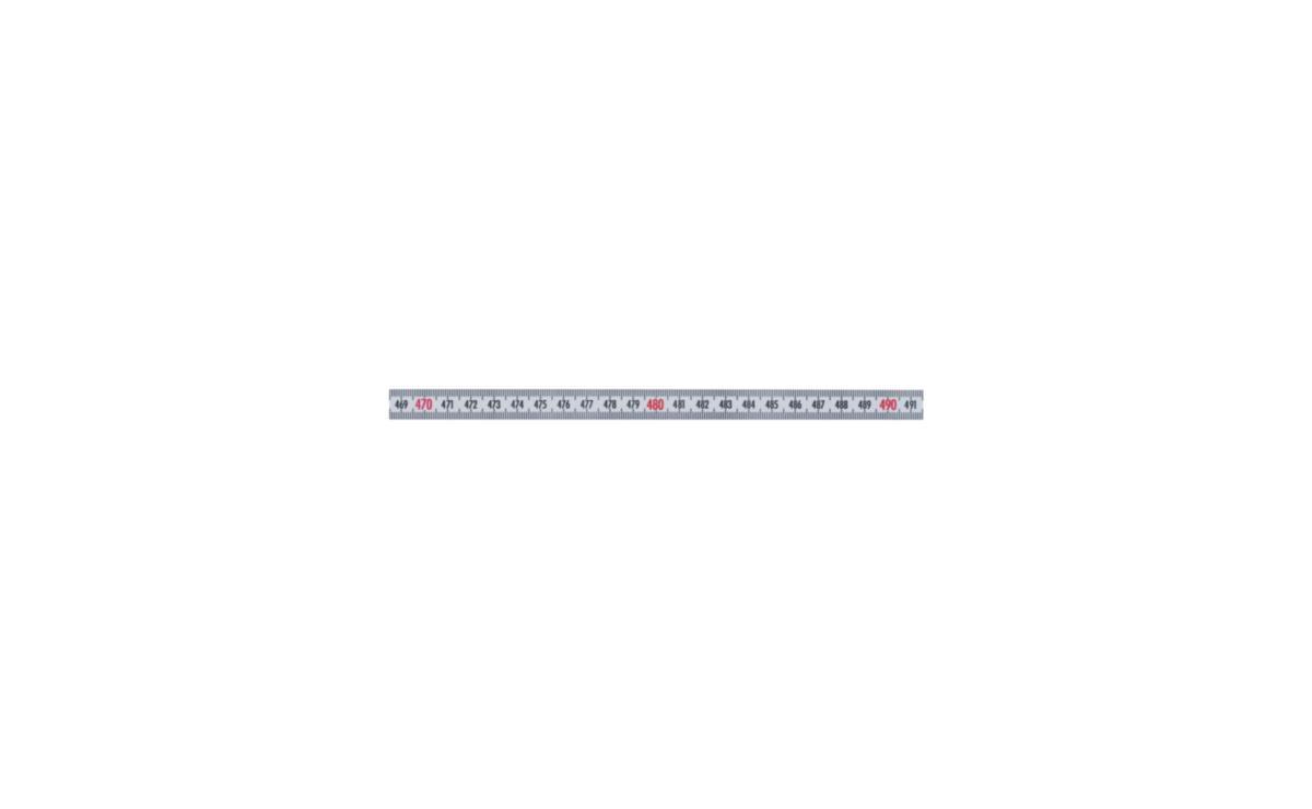 Måttband Diesella Självhäftande V mot H - SJÄLVHÄFTANDE STÅL MÅTTBAND 3M X 13 MM V MOT H VIT