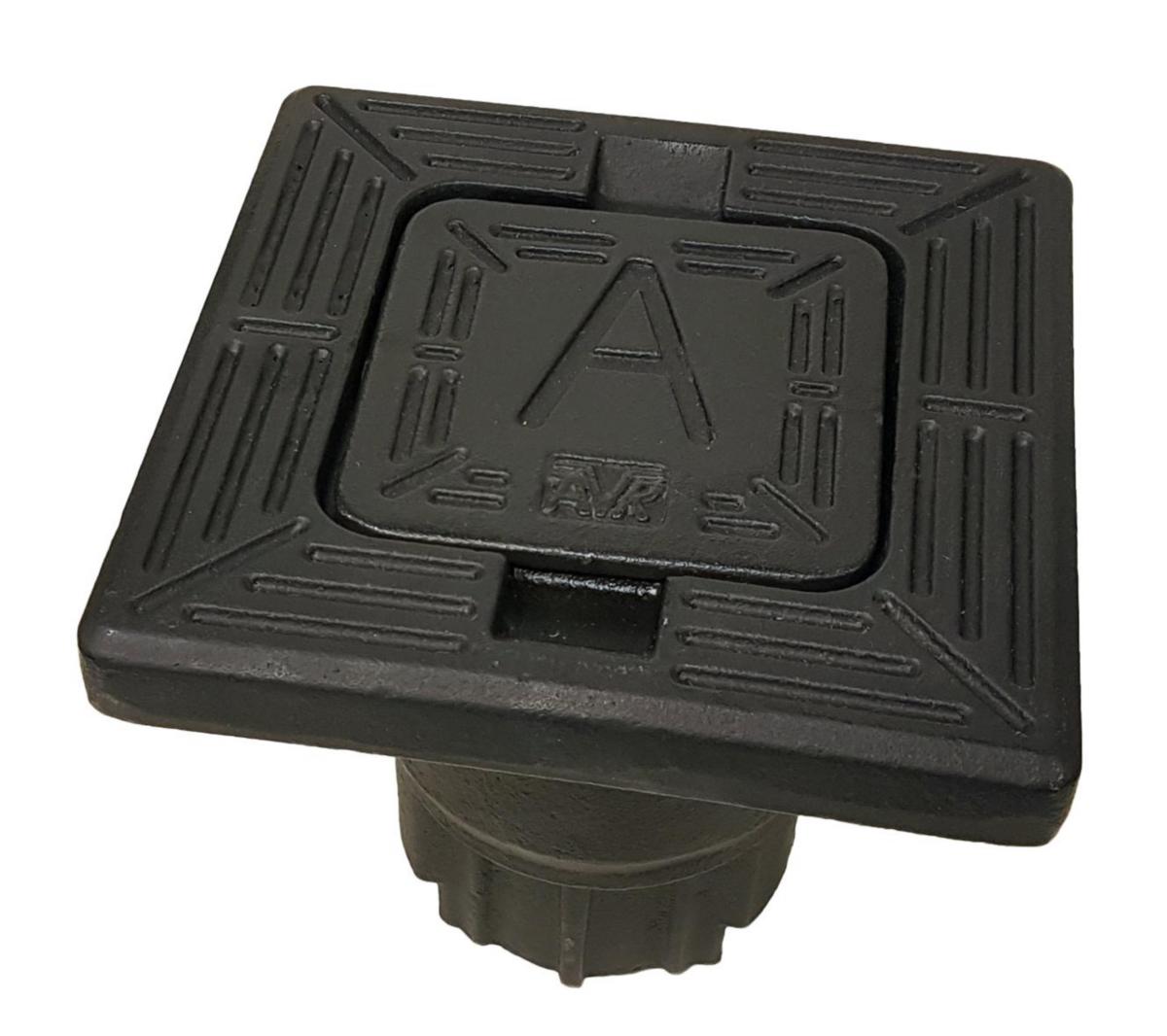 Ventilbetäckning, fyrkantig med fyrkantlock A - AVK SERVIS-/SLUSSBETÄCKNING 210MM FYRK.-RAM FYRK LOCK (A)