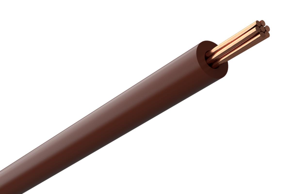 FQ (H07Z1-R), halogenfri, Dca - KABEL FQ 2.5 BRUN 20M/RING H07Z1-R