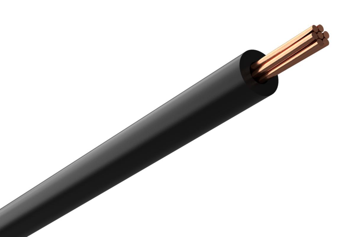 FQ (H07Z1-R), halogenfri, Dca - KABEL FQ 1.5 SVART 20M/RING H07Z1-R