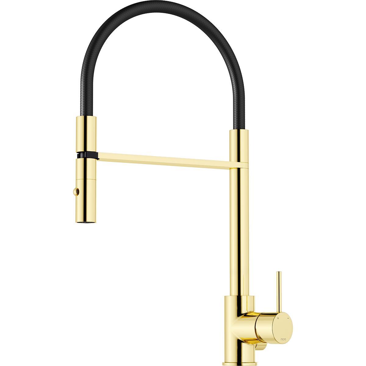 Köksblandare INXX II miniprofi med avst, Mora - MORA INXX II KÖKSBL. MINIPROFI PB. MED DM.AVST MÄSSING PVD