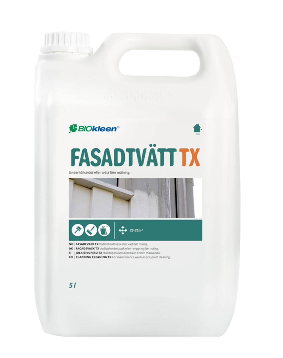 Fasadtvätt TX Biokleen - RENGÖRING FASADTVÄTT TX BIOKLEEN UTE 5 LITER