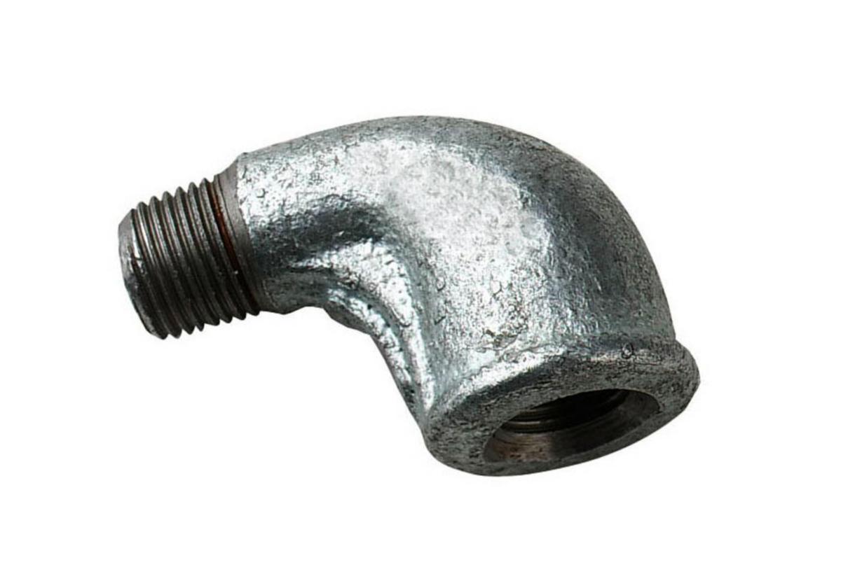 Vinklar, aducerade, vinkel 90°, varmförzinkade, in- och utvändig gänga. Int nr 92. - 25X90GR GALV AD VINKEL NO 92 IN/UTV GG EN10242/A2