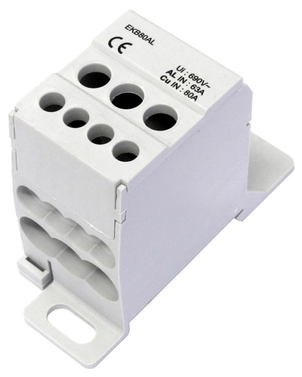 Distributionsblock / Fördelningsplint EKB - DISTR.BLOCK 80A 1POL