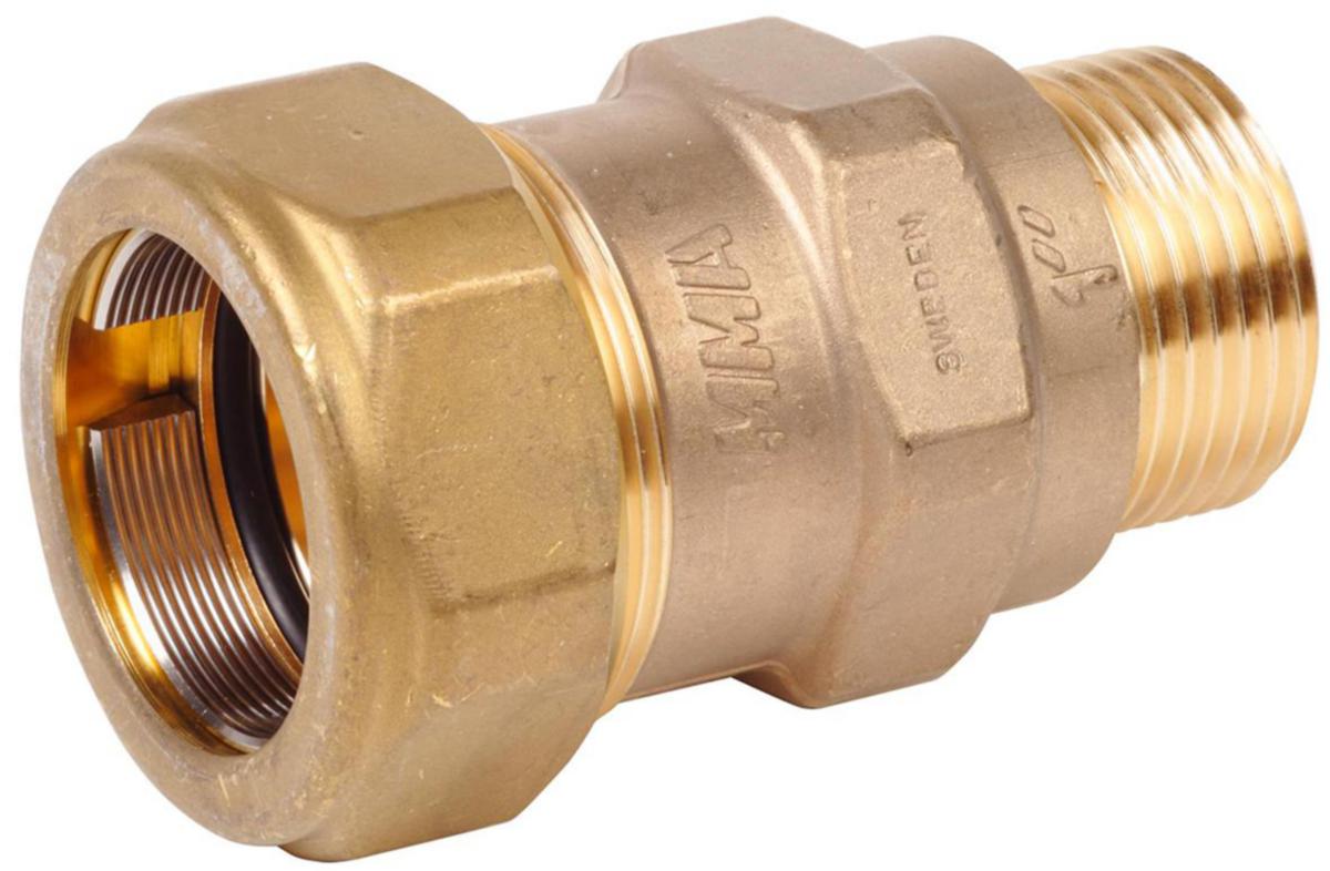 Stålrörskoppling, utvändig gänga förminskad, MMA - STÅLRÖRSKOPPLING DN20XG15 UTV 26.9MM (DN20) X G15