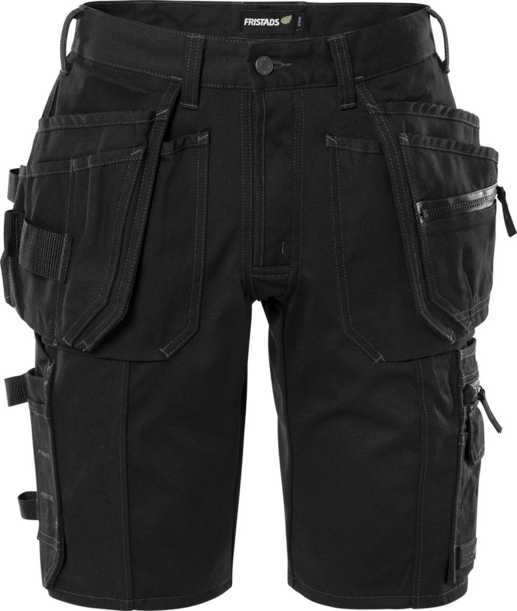 Shorts Fristads 2532 GCYD - SHORTS FR 2532 GCYD SVART ALNARYD STRETCH GREEN STL C46