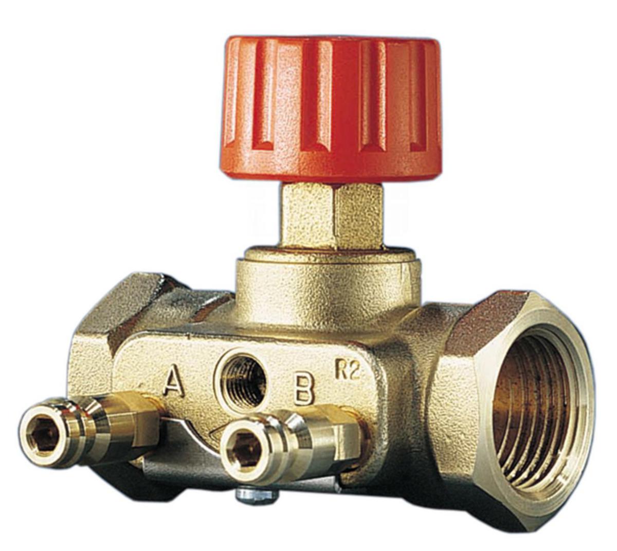 Avstängningsventil ASV-M, Danfoss - 15 ASV-M GRUPPAVST.VENTIL MED MÄTNIPPLAR DANFOSS