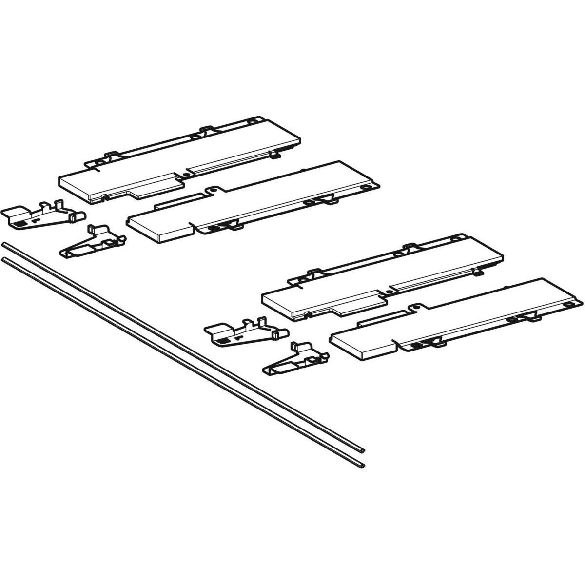 Ifö Elegant push-open beslag - IFÖ ELEGANT SATS PUSHOPEN BESLAG FÖR LÅDOR B90