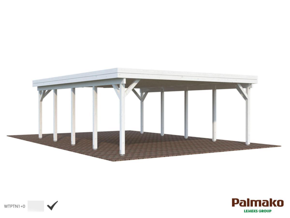 Carport dubbel, Karl, 40.6 m² - CARPORT DUBBEL KARL 45,7 M2 GRUNDMÅLAD