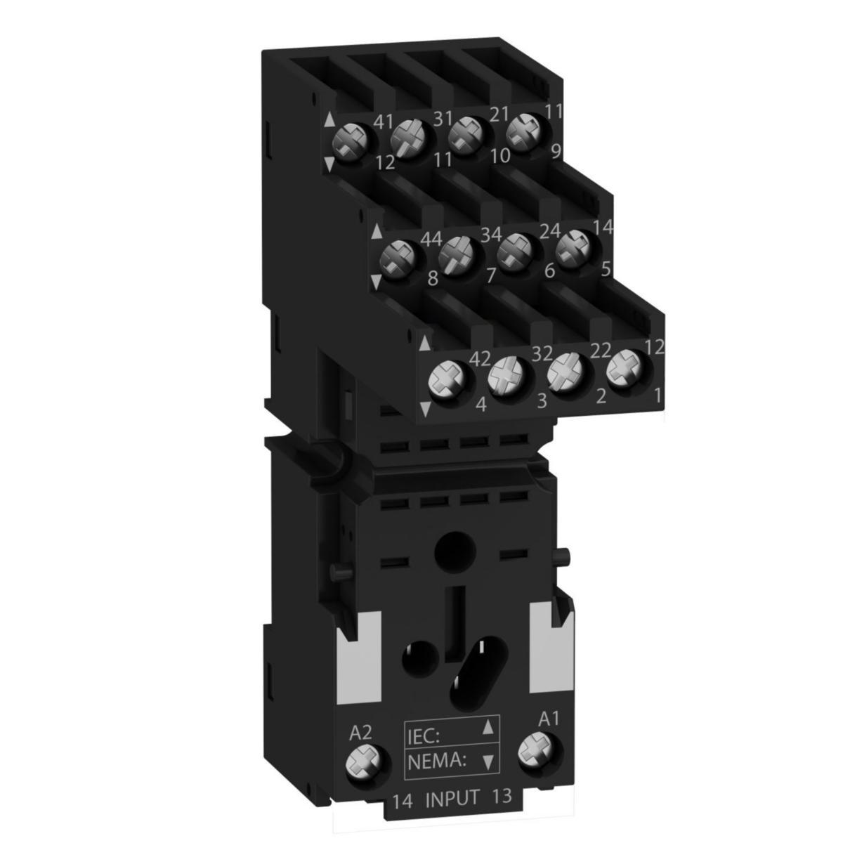 Sockel till Effektrelä plug-in relä RXM - SOCKEL TILL RXMA4 4VXL RXZE2S114M