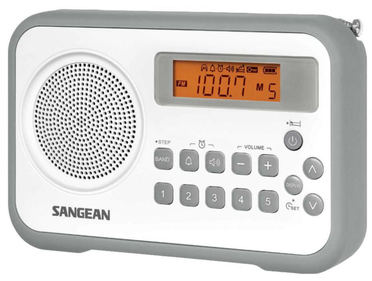 Radio, FM, snabbval - SNABBVALSRADIO FM SANGEAN VIT