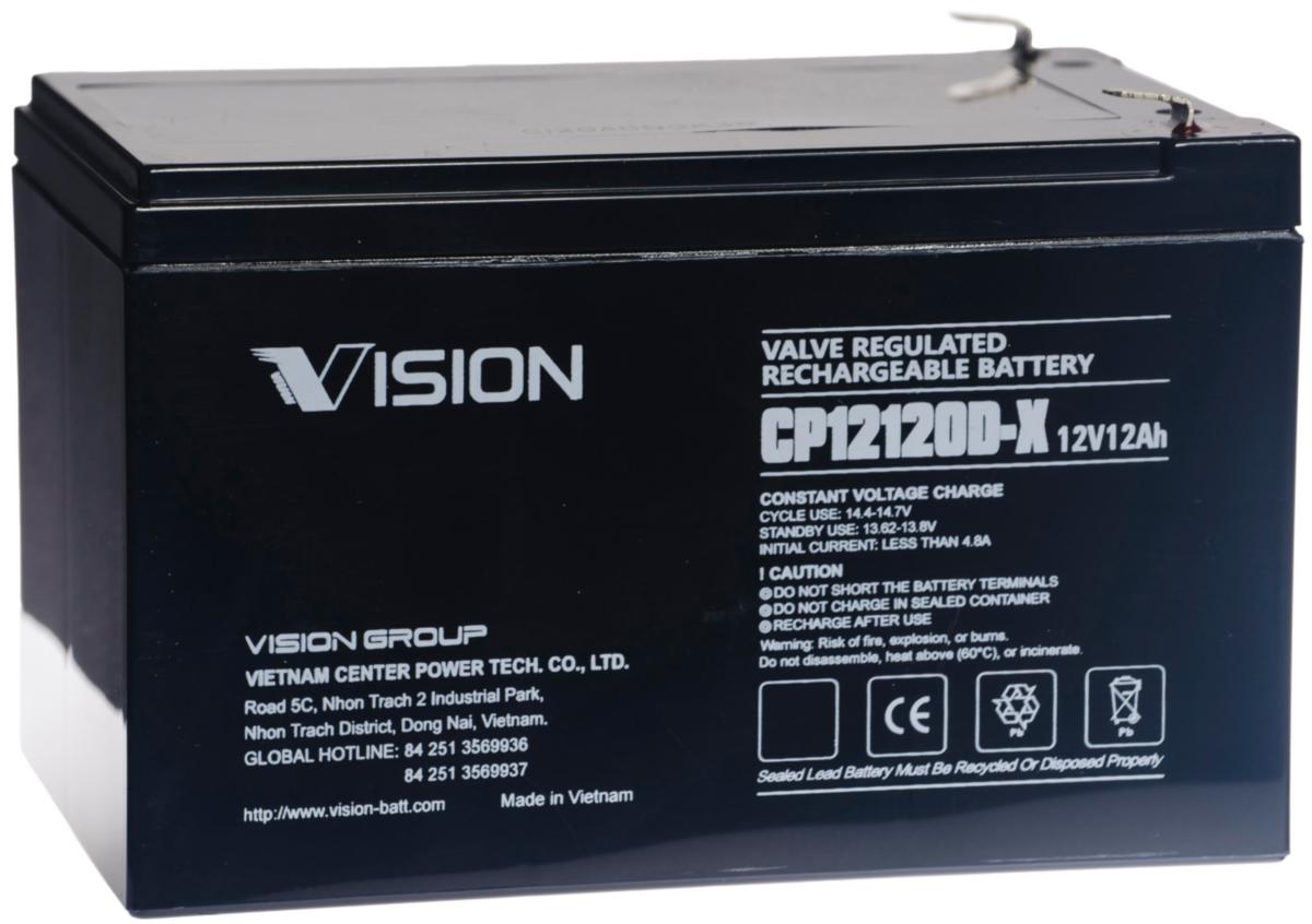 Blybatteri Vision Vrla - BATTERI VRLA 12V 12AH VISION CP12120