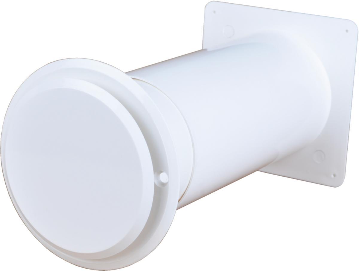 Skåpventil, Flexit - SKÅPVENTIL VIT 80MM KOMPLETT 02299 FLEXIT