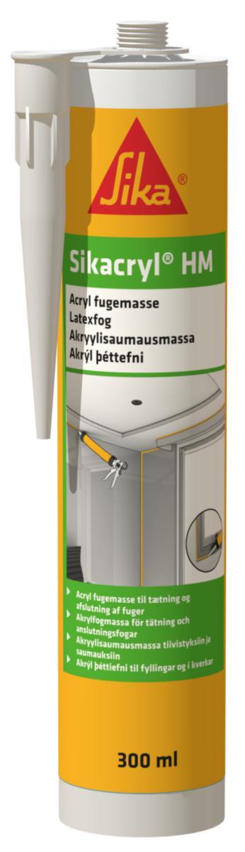 Fogmassa, Sika Sikacryl HM Latexfog - FOGMASSA SIKACRYL HM SIKA LATEX GRÅ 300ML