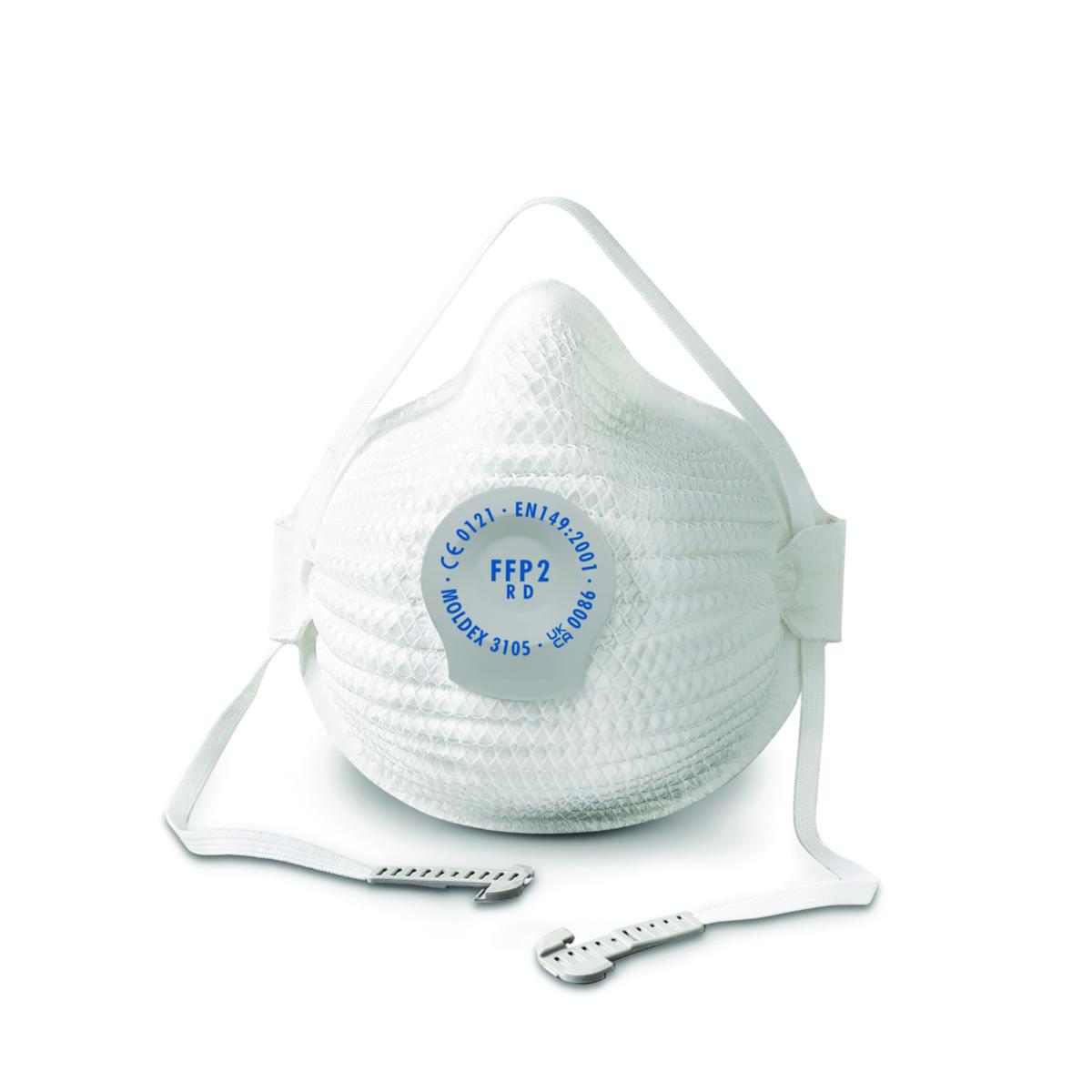 Filtrerande halvmask Moldex Air P2 - FILTRERANDE HALVMASK MOLDEX 310501 FFP2DNR AIR VENTIL M/L