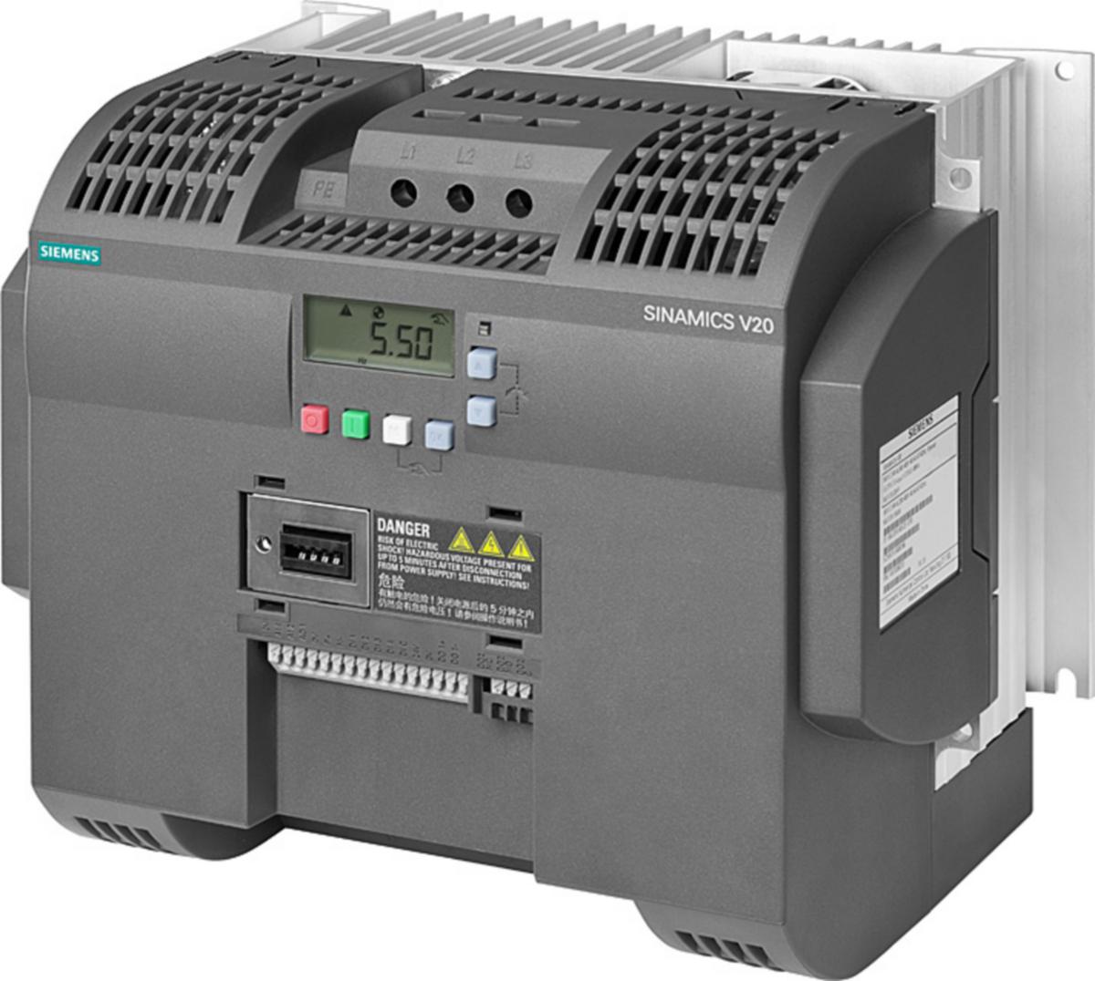 Frekvensomriktare Sinamics V20 400V - OMRIKTARE, 400V 7,5KW FILT C3 6SL3210-5BE27-5CV0