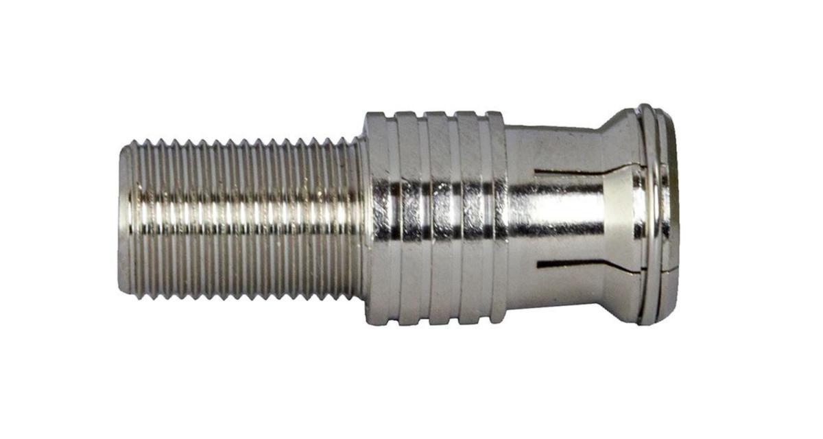 Koaxialkoppling F-kontakt till F-kontakt, Televes - KONTAKTÖVERG F-F - F PF-59 F-HONA - F-HANE PF-59 3837