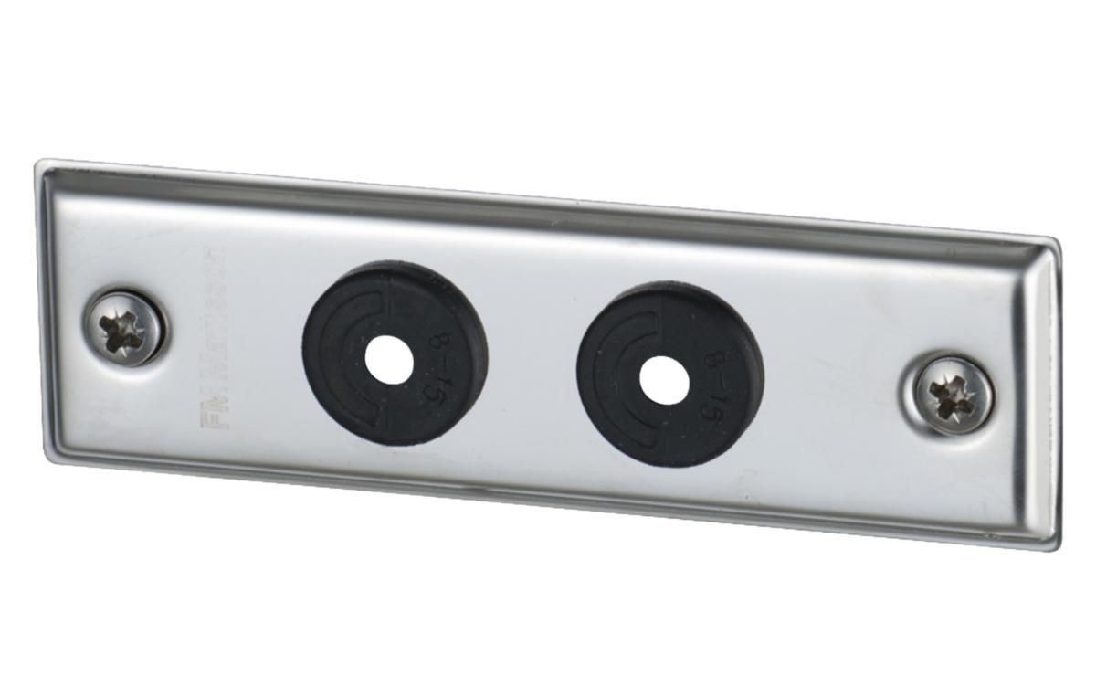 Täckbricka 2-håls 40 c/c, FMM - Dubbel täckbricka RF 8-15 mm FMM 1790-2000