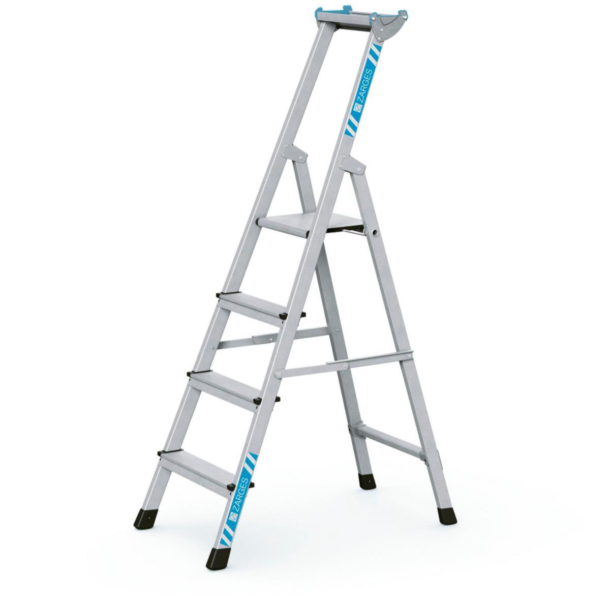 Trappstege Zarges XL Step S - TRAPPSTEGE ZARGES XLSTEP S 4-STEG ELOXERAD 41091