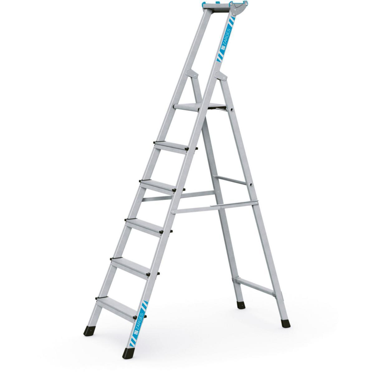 Trappstege Zarges XL Step S - TRAPPSTEGE ZARGES XLSTEP S 6-STEG ELOXERAD 41093