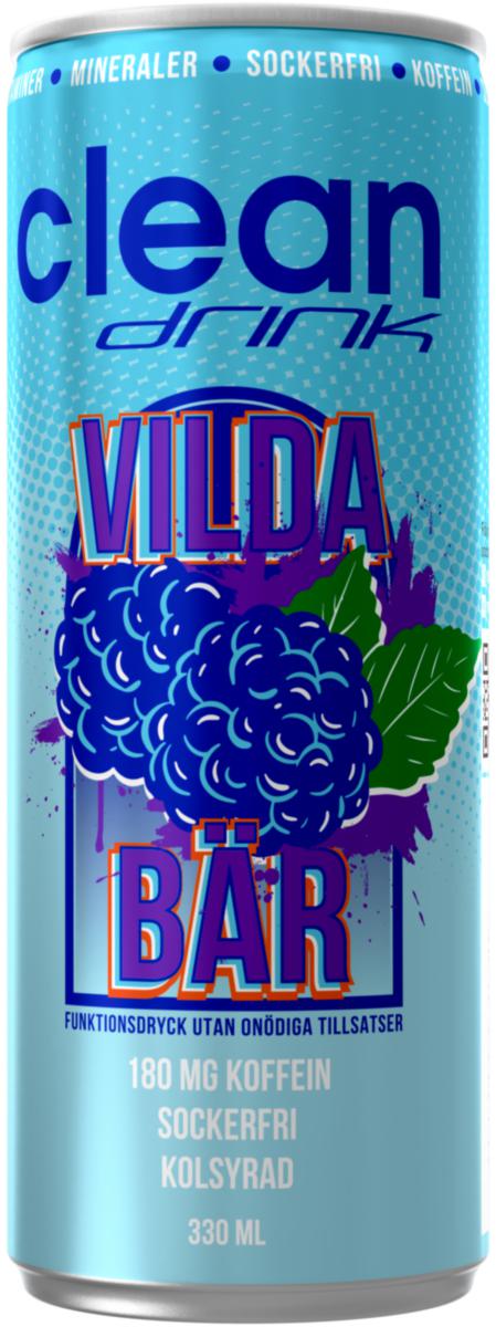 Energidryck Clean - ENERGIDRYCK CLEAN DRINK VILDA BÄR 33CL