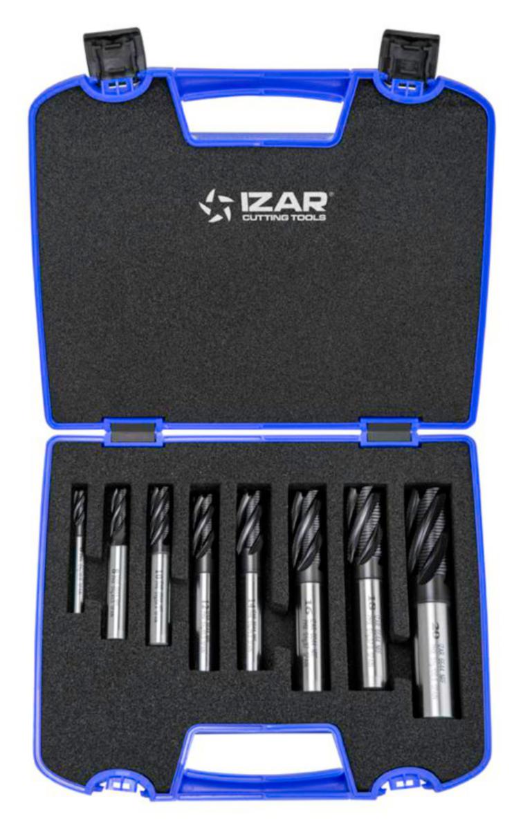 Pinnfrässats IZAR 6644 4-6Z TIALN-TOP 6-20 mm - PINNFRÄS IZAR 6644 4-6Z SET 6-8-10-12-14-16-18-20TIALN-TOP