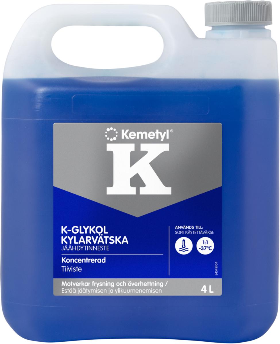 Kylarvätska Kemetyl K-Glykol - KYLARVÄTSKA K-GLYKOL 4L KONC KEMETYL