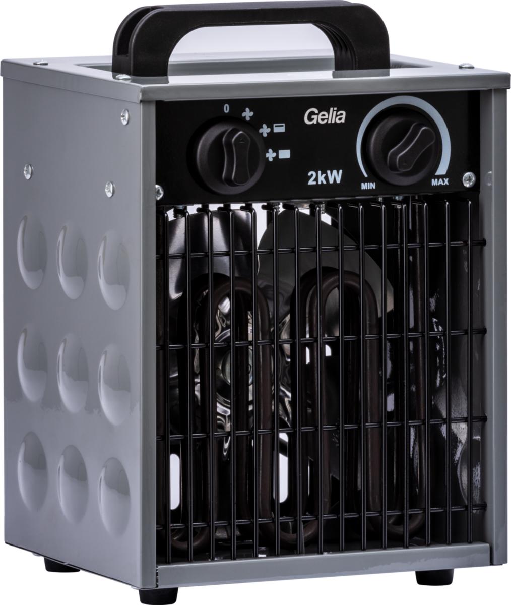 Värmefläkt, byggfläkt, 2 kW, Gelia - VÄRMEFLÄKT BYGG 2KW 230V IP24 FLÄKT-1000-2000W